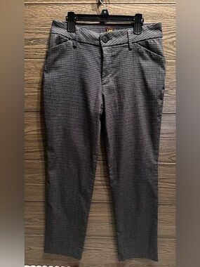 Lee Women’s Charcoal Gray Micro-Check Dress Pants